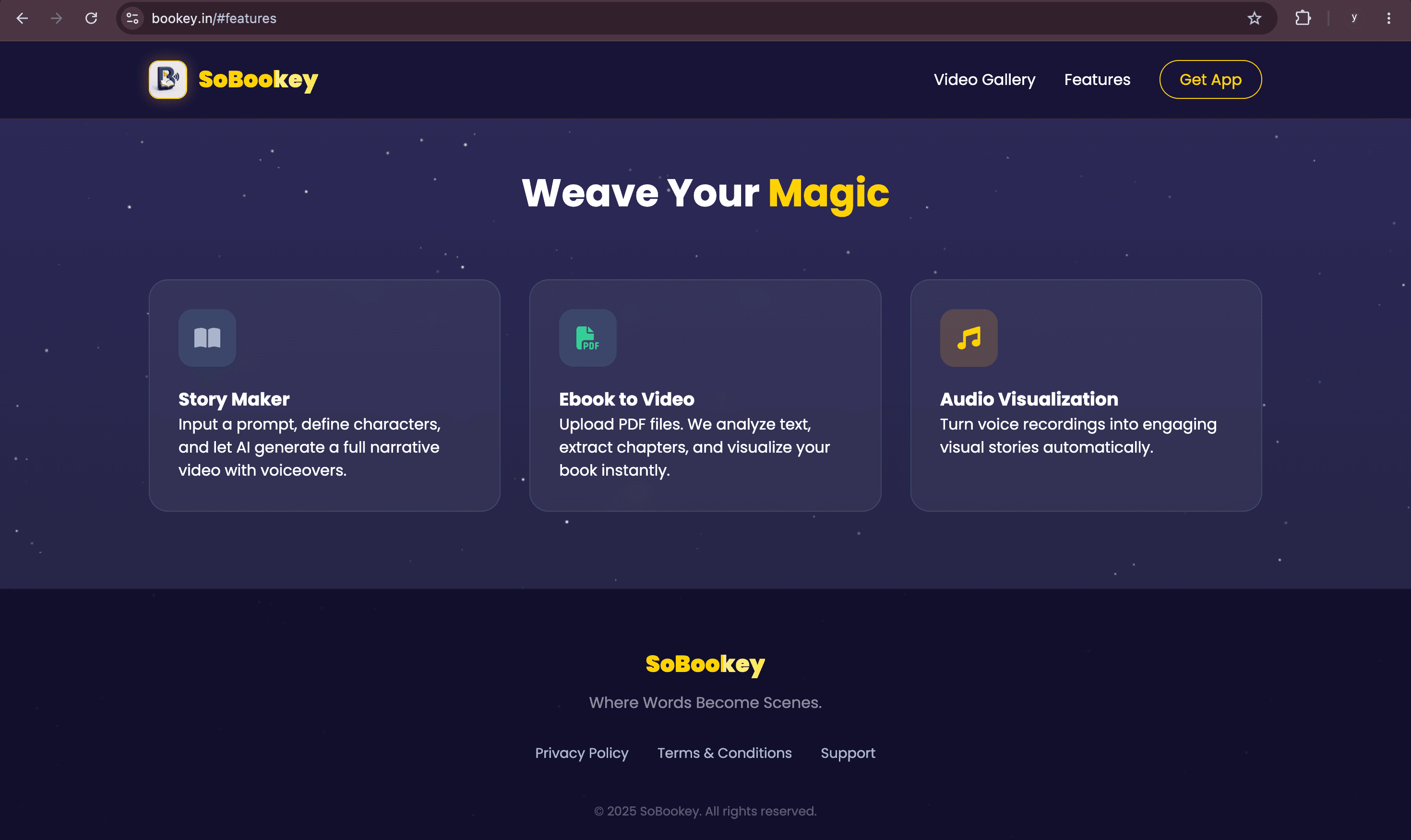 SoBookey secondary interface
